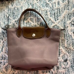 Longchamp Small Tote Patent Handles